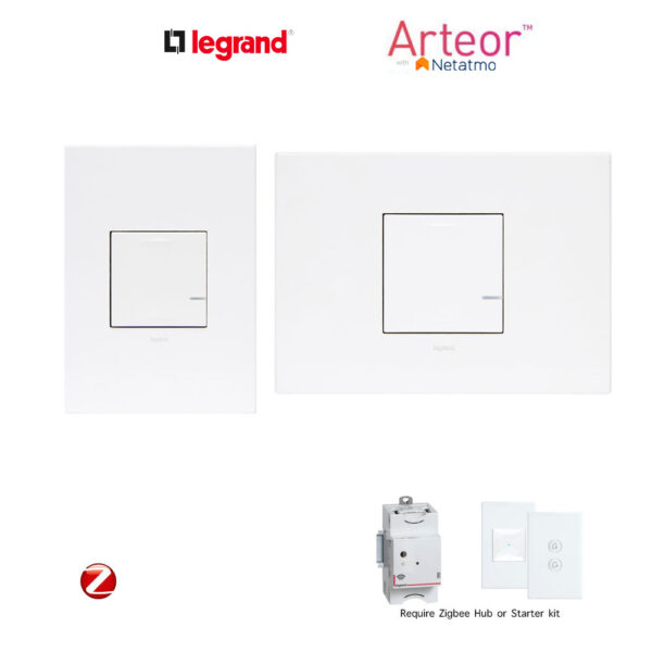Legrand Arteor Smart Dimmer Switch - No Neutral (Horizontal/Vertical)